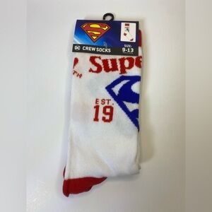 DC Superhero Crew Socks Size 9-13
